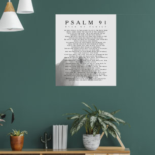 Psalm 91 Löwen christliche Kunst Poster