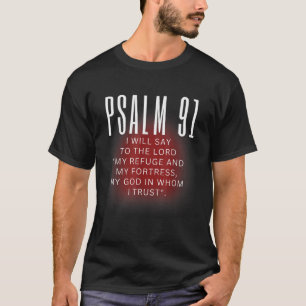 Psalm 91 Mein Refuge Bibelverse Christlich T-Shirt