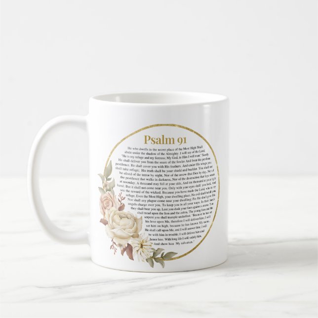 Psalm 91 NKJV Kaffeetasse (Links)