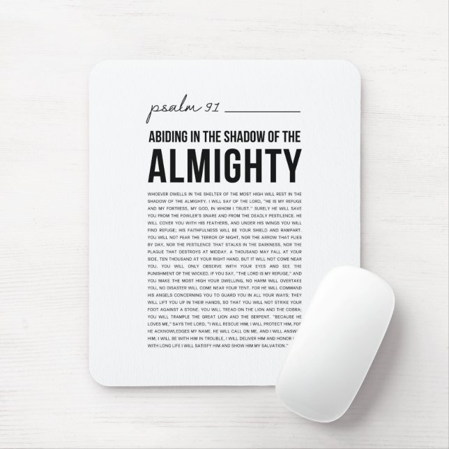 Psalm 91 NKJV Mousepad (Mit Mouse)
