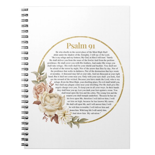 Psalm 91 NKJV Notizblock (Vorderseite)