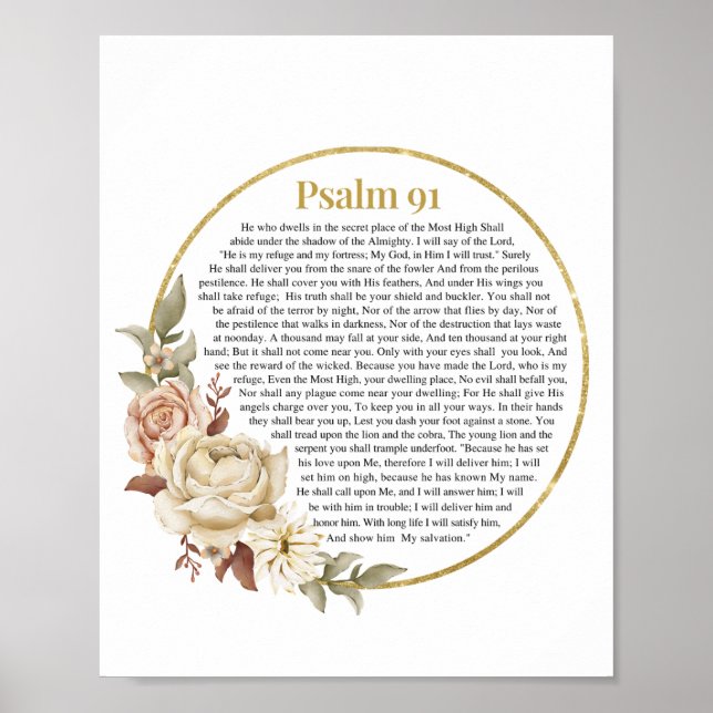 Psalm 91 NKJV Poster (Vorne)
