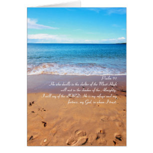 Psalm 91 , Sandstrand-Karte
