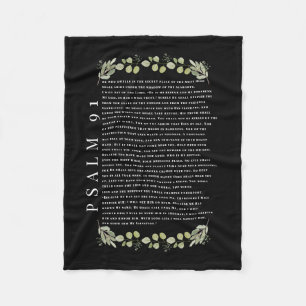 Psalm 91 Schöne Eukalyptus-Blätter Fleecedecke