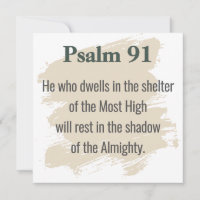 Psalm 91-Schriftkarte – Drucken oder Herunterladen