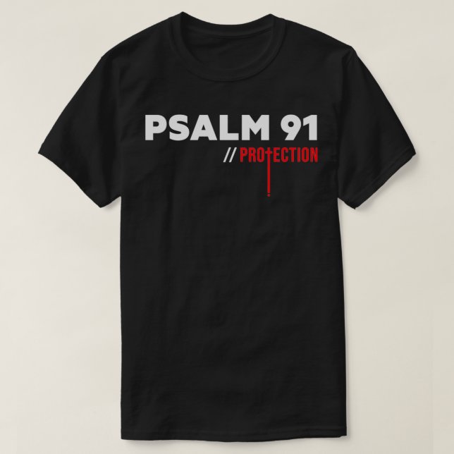Psalm 91 Schutz T-Shirt (Design vorne)