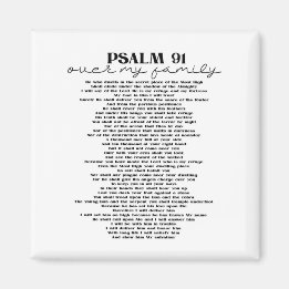 Psalm 91 über Ihre Familie Magnet