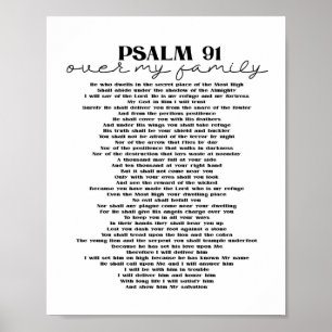 Psalm 91 Wanddekoration für Ihr Familienposter Pri Poster