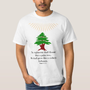 Psalm 92: 12-13 Libanonzeder T-Shirt