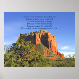 Psalm 92:13-15 Schrift Drucken Poster