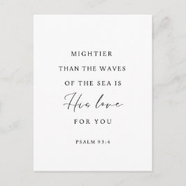 Psalm 93:4 Mächtiger als die Wogen Postkarte