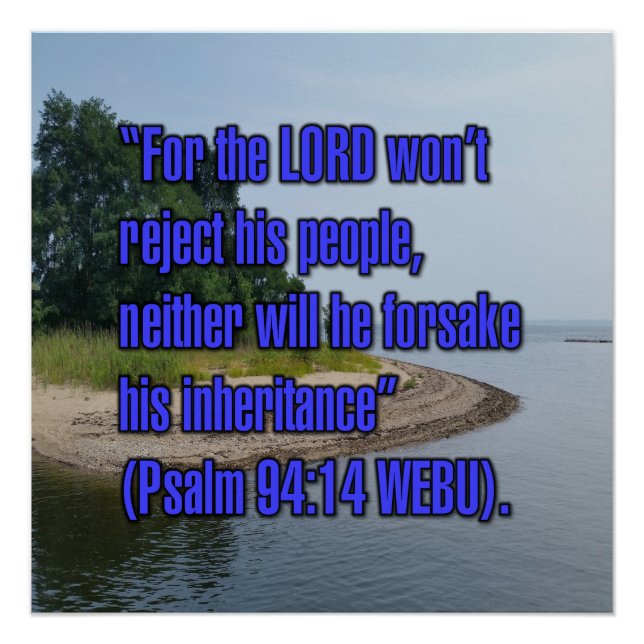 Psalm 94:14 WEBU Poster (Vorderseite)