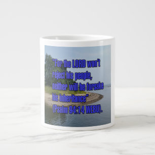 Psalm 94:14 WEBU-Tasse Jumbo-Tasse