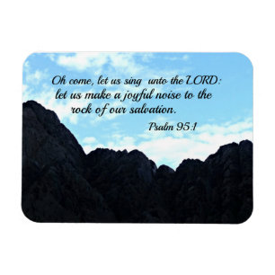 Psalm 95:1 O kommt, lass uns singen zum Herrn Magnet
