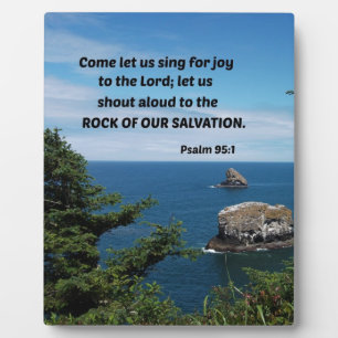 Psalm 95:6 Komm lass uns in Verehrung verbeugen... Fotoplatte