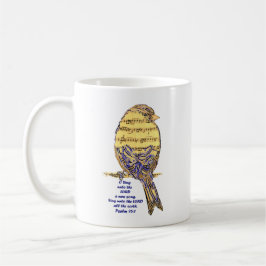 Psalm 96:1 Singen des Lord Psalm Song Bird Music A Tasse
