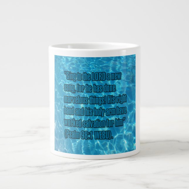 Psalm 98:1 WEBU Tasse (Vorderseite)
