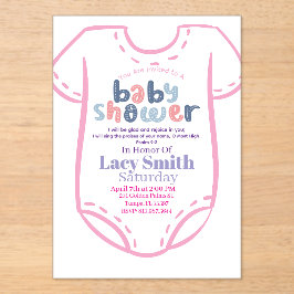 Psalm 9:2 Girl Baby Shower Invitation Acryleinladungen