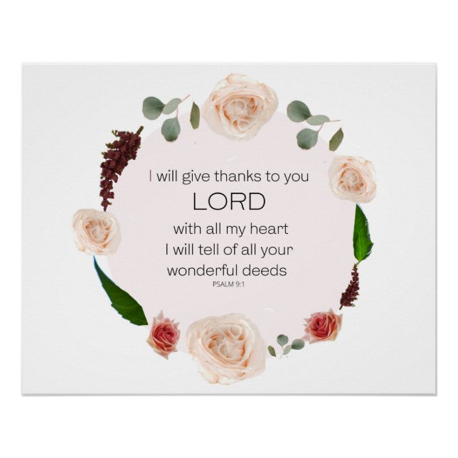 Psalm 9 poster (Vorderseite)