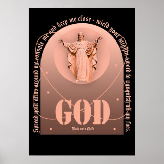 Psalm-Bibelgott machte mich zum Kind Poster
