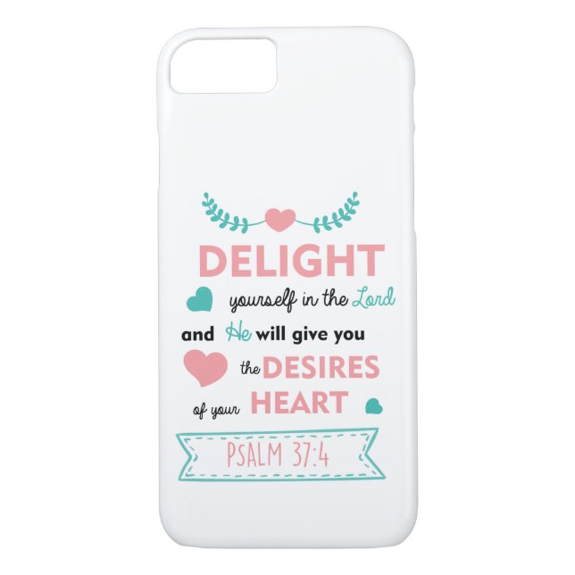 Psalm Bible Verse Christliches iPhone 7 Fall Case-Mate iPhone Hülle (Rückseite)
