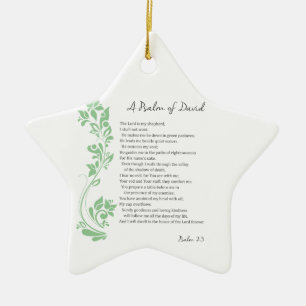 Psalm Davids Der Herr ist mein Hirte Bibelvers Keramikornament