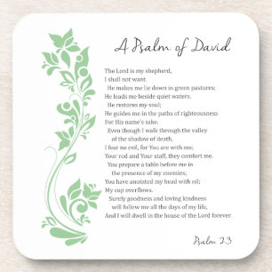 Psalm Davids Der Herr ist mein Hirte Bibelvers Untersetzer