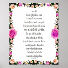 Psalm, Lila Blüte, Werteplakat (Matte) Poster