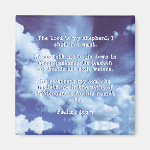 Psalm-Magnet 23:1-3 Bibelverse Magnet