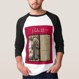Psalm-Meldung - Psalm 23 - 3/4 Länge weiß T-Shirt