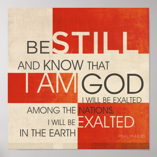 Psalm Scripture Collage Poster (Vorne)