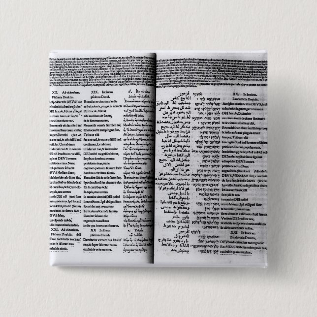 Psalm von David: Psalterim Octaplums, 1516 Button (Vorderseite)