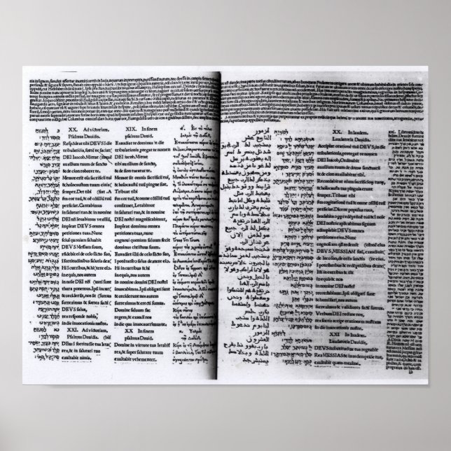 Psalm von David: Psalterim Octaplums, 1516 Poster (Vorne)