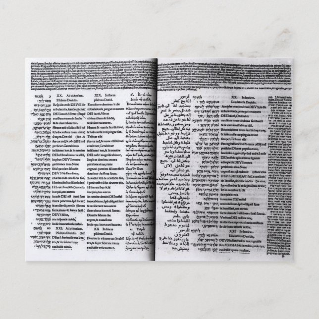 Psalm von David: Psalterim Octaplums, 1516 Postkarte (Vorderseite)
