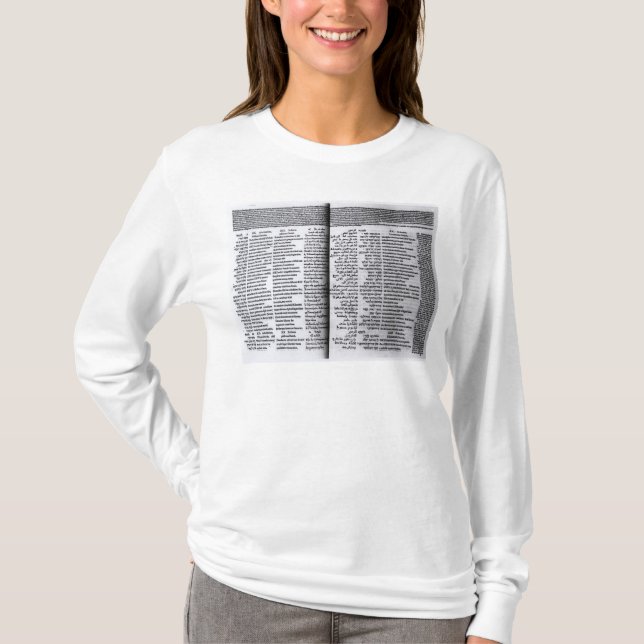 Psalm von David: Psalterim Octaplums, 1516 T-Shirt (Vorderseite)