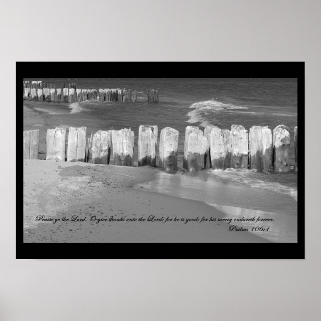 Psalmen 106:1 Poster (Vorne)