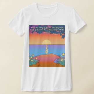 Psalmen 113:3 Christlicher T - Shirt mit schlanker
