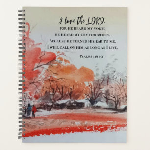 Psalmen 116 1-2 I Liebe des LORD Bibelverses Planer