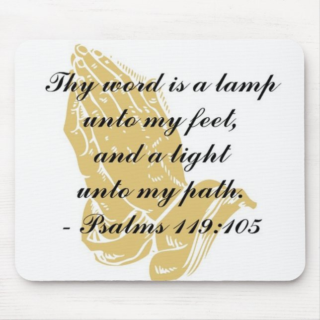 Psalmen 119:105 Mousepad (Vorne)