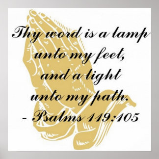 Psalmen 119:105 Poster