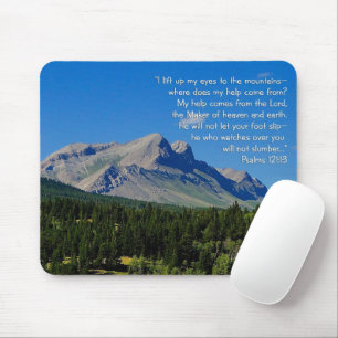 Psalmen 121:1-3 mousepad