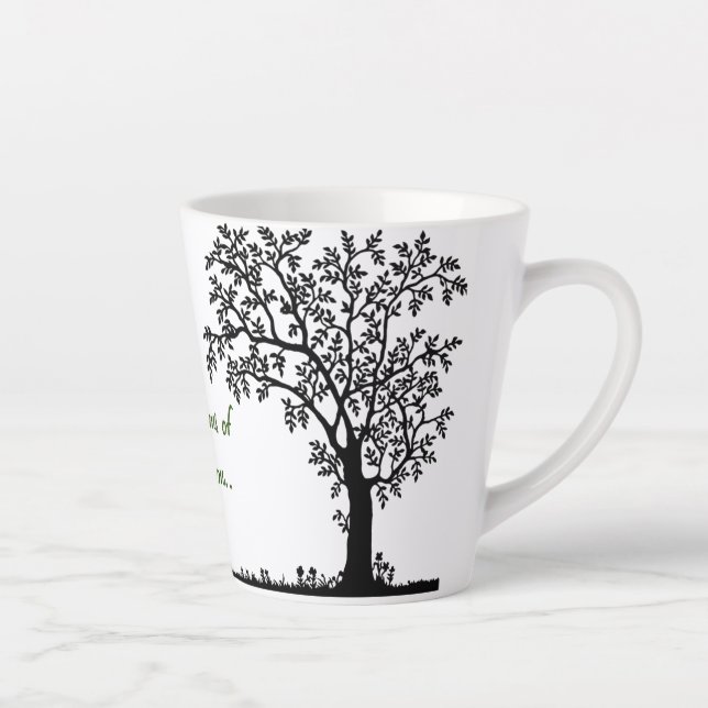 Psalmen 1:3a Latte Tasse (Rechts)
