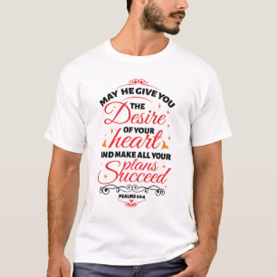 Psalmen 20:4 Männer Weiß T-Shirt