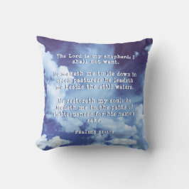 Psalmen 23:1-3 Der Herr ist mein Hirtenwolkenpilz Kissen