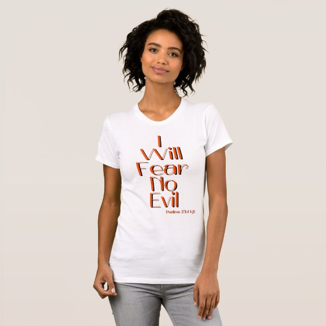 Psalmen 23:4 Bibelverse Zitat Frauen T - Shirt (Vorne ganz)