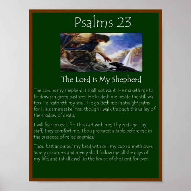 Psalmen 23 poster (Vorne)