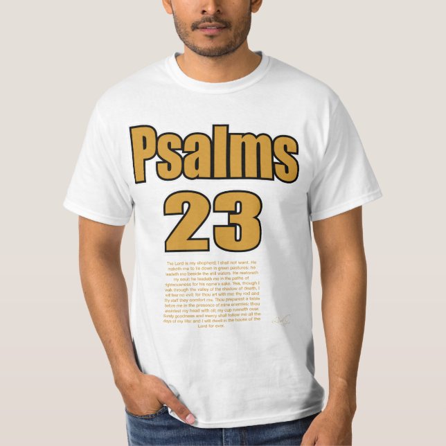 Psalmen 23 T-Shirt (Vorderseite)