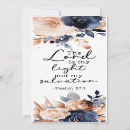 Psalmen 27:1 Ermutigungskarte Dankeskarte