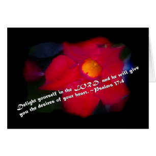 Psalmen 37:4 auf schwarz