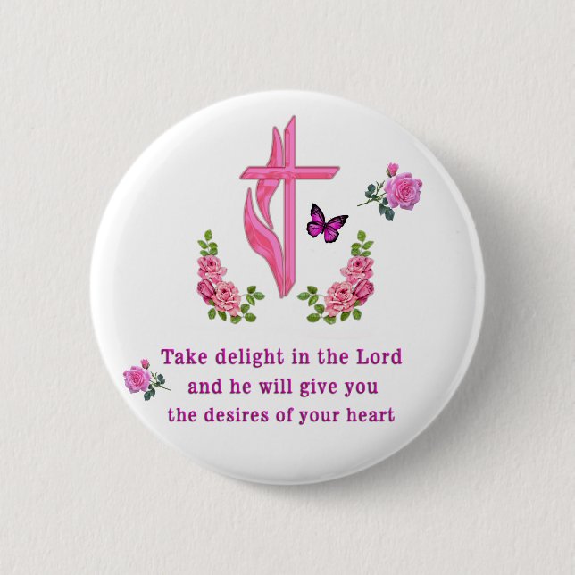 Psalmen 37:4 button (Vorderseite)